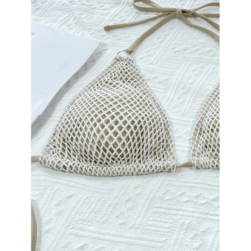 Sexy Wrap Around Fishnet Mesh Bikini Women Swimsuit