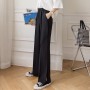 Lady Wide Leg Pants Oversize 4XL Women High Waist Elastic Summer Chic Korean Suit Pants