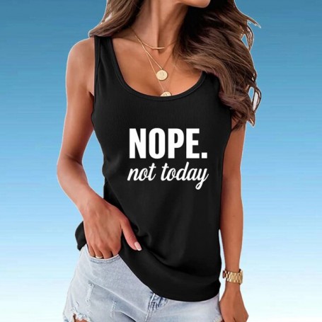 Slim Fit Vest Sleeveless  Tee Top Women A