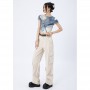 American Khaki Vintage Cargo Pants Fashion Many Pockets Wide Leg Straight Pants Stree Y2K Baggy Mopping Trouser Ladies Summer