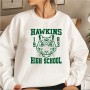 Vintage High School Sweatshirt Stranger Things Inspired Sweatshirts Men Women Streetwear Hoodie Hawkins Class of 1983
