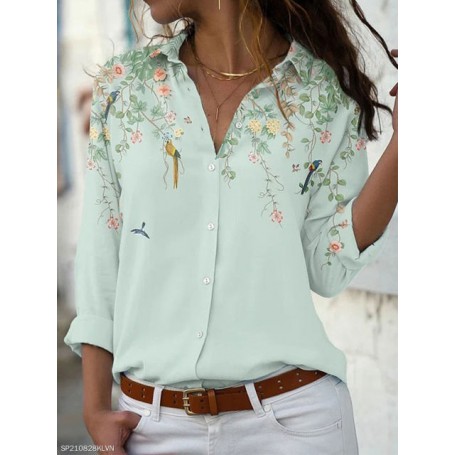 Temperament Women Shirt Loose Long Sleeve Shirt Women Casual All-match Top
