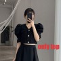 Summer Elegant Black Two Piece Dress Sets Retro Womens Outifits Puff Sleeve Crop Top+A Line Skirts Korean Fashion Hepburn Suit