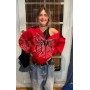 Spider Web Red Hoodies Streetwear Sweatshirt Zip Up hoodie Gothic Harajuku Punk Grunge Y2k Clothes Women Hip hop Tops