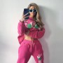Women Tracksuit 2 Piece Set Autumn Lettered print Fashion Long Sleeve Top High Waist Bandage Pants Oversized Casual Suit Outfits