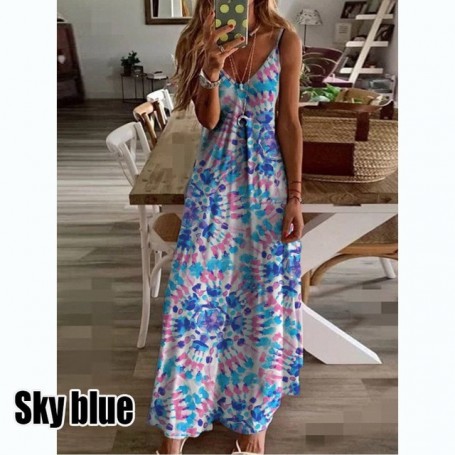 Floral  Dresses For Women  Casual Fiesta Largos Bodas Robe Longue Plus Size Clothing