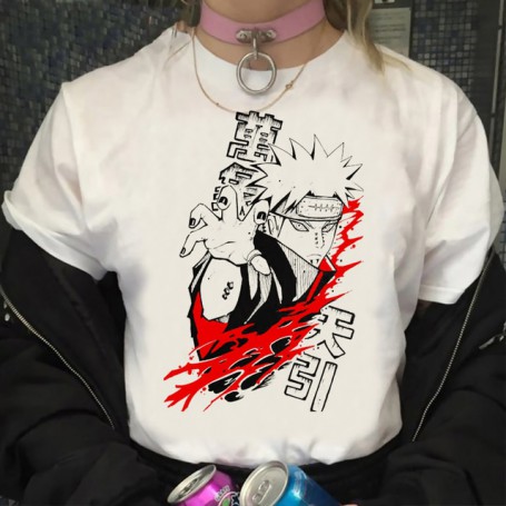 T Shirt Women Akatsuki Graphic Tees Cartoon Sasuke Itachi T-shirt  Female