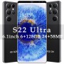 S22 Ultra 5G Fast Charging Smart phones Cheap 128GB Cell Phone Dual Sim 6.1 FHD Screen Android 11 Celular Unlocked Mobile Phone