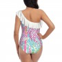 One Piece Swimsuit/ One Shoulder Ruffle Swimsuit