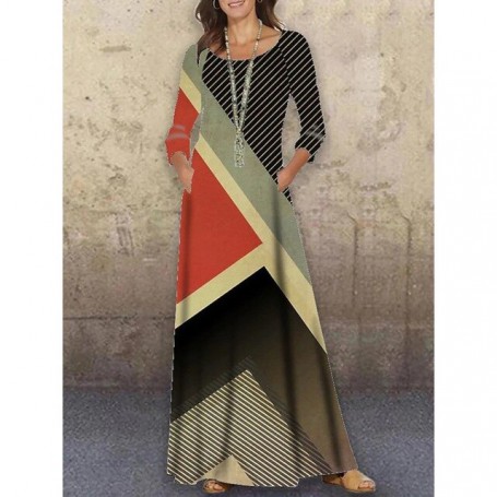 Full Long Sleeve Boho Party Elegant Dresses