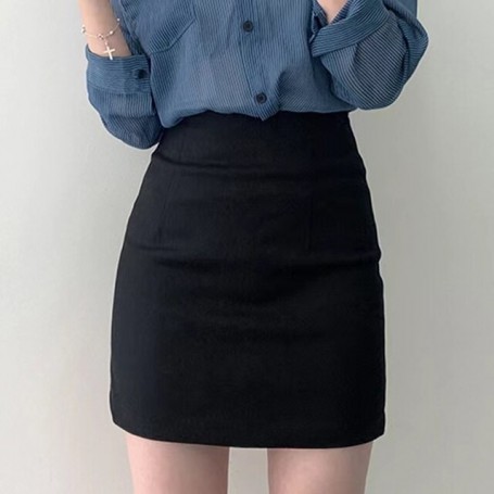 Mini Skirts Women Minimlaist Elegant Official 3 Colors Feminino Fashion Leisure Temperament Basic Summer OL Faldas