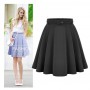 Knee-length Skirts Retro Stylish Female High Waist Ball Gown Skirts Femininas Vintage Women Long Skirt