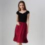 Chiffon Pleated Skirt Vintage High Waist Tutu Skirts Womens Saia Midi Rokken  Summer Style Jupe Femme Skirt