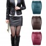 Large Size 3XL High Waist Bodycon Short Skirt Office Ladies Work Wear Fashion Sexy Women Mini Skirt Solid Color PU Leather