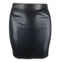 Large Size 3XL High Waist Bodycon Short Skirt Office Ladies Work Wear Fashion Sexy Women Mini Skirt Solid Color PU Leather
