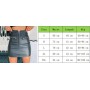 Plus Size Women High Waist Zipper PU Leather Skirt Bodycon Short Skirts Jupe 2XL Black White