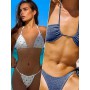 Swimsuit Women Swimwear Beach Wrap Bandage Bikinis Three Piece Suit Sexy Bikini Set Summer Sarong Micro Biquini