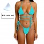 Sexy Brazilian Thong Bikini Mujer Swimwear Women Bandage Solid Swimsuit Mini Bikinis Set Summer Beachwear Swim Suit for Beach