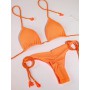 Sexy Bikini  Swimsuit Solid Bikini Set String Swimwear
