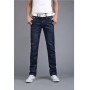 New Men's Straight Stretch Slim Business Jeans