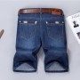 Men's Denim Shorts Good Quality Short Jeans Men Cotton Solid Straight Short Jeans Male Blue Casual Short Jeans 28-38
