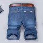 Men's Denim Shorts Good Quality Short Jeans Men Cotton Solid Straight Short Jeans Male Blue Casual Short Jeans 28-38