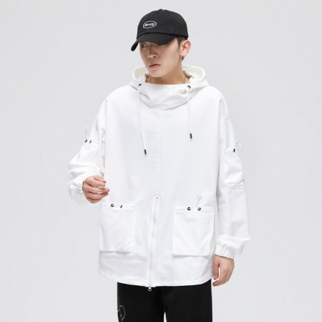 Men's Zipper Hooded Fleece Sweater Breathable /Hooded Jacket