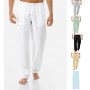 Men Linen Pants Summer Casual Pants Top Quality Natural Cotton Linen Trousers Solid Color Elastic Waist Straight Men's Pant