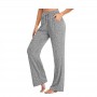 Wide Leg Pants Loose Casual Sports Long Leggings Stretchable Middle Waist Trousers with Tie Comfortable Solid S-5XL
