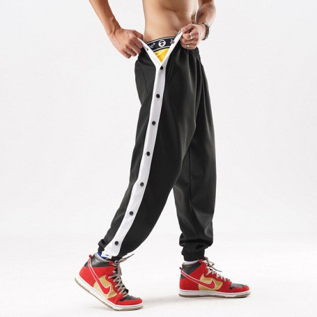 New Button Tear Away Pants Casual Pants