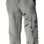 Men Pants Casual Stylish Flying Bird Print Lace-up
