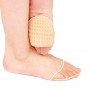 1Pair Thick Flesh Color Invisible Foot Toe Socks Pad Mat Half Pad Transparent Breathable Gauze Sponge Pad Insole Socks