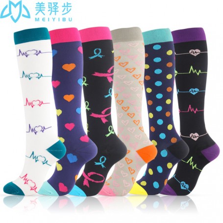 Men Women Compression Socks Fit For Sports Compression Socks For Anti Fatigue Pain Relief Knee Prevent Varicose Veins Socks