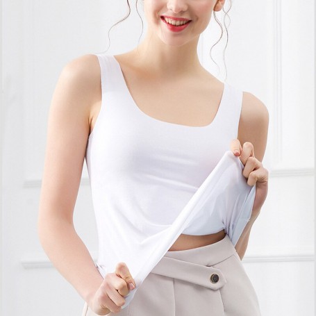 Tank Tops Seamless Ice Silk Vest Women Wear Undershirt Underwear Female Students Korean-Style Slim Strap