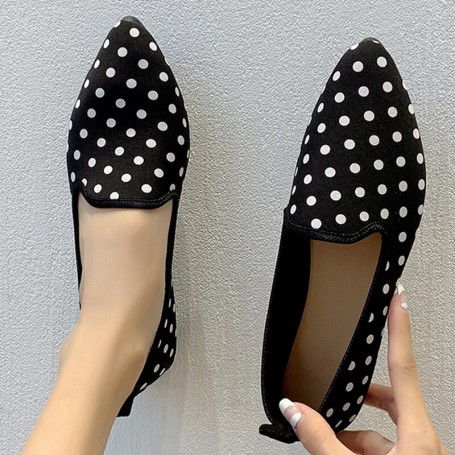 Women Slip on Flat Shoes Women Casual Single Shoes Women Fashion Pointed Shoes Women Comfortable Plus Size 43