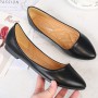 Casual pointed toe flat women's large size new all-match flat simple soft bottom