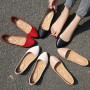 Casual pointed toe flat women's large size new all-match flat simple soft bottom
