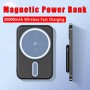 20000mAh Magnetic Power Bank Mini Portable High Capacity Charger Wireless Fast Charging External Battery Pack for iPhone Android