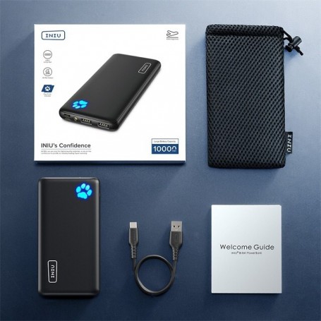 Powerbank 3A Power Bank 10000mAh Flashlight USB C Portable Charger External Battery Pack for iPhone 13 12 11 Xiaomi Samsung