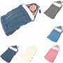 Sleeping Bag for Babies Newborn Baby Winter Warm  Swaddling Blanket Baby Stuff for Boy Girl Envelope Solid  Knitted 0-6 Months