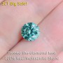 Big Sale Real Moissanite Stone 1CT 6.5MM Blue Color VVS1 3EX Cut Loose Moissanite Diamond Stone Wholesale 2022 For Ring Jewelry
