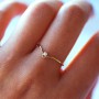14K Gold Filled Knuckle Rings Boho Zircon Jewelry Anillos Mujer Bague Femme Minimalism Anelli Donna Aneis V Ring For Women