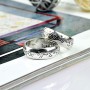 Bohemian Vintage 925 Sterling Silver Letter Ring Classic Ring King Unisex Solid Silver Ring Couple's Jewelry Free Gift Box