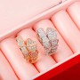 Classic 925 Sterling Silver Zircon Snake Bone Snake Head Ring Men's and Women's Same Fashion Brand Light Luxury Party Jewelry