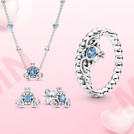 New pumpkin Car Nacklace Ring Earrings Combination packages Shiny Zircon for women fashion jewelry Gift A