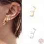 Aide Cross Ear Cuff Non Pierced Earrings for Women 925 Sterling Silver Micro Pave CZ Small Clip on Earrings Cartilage Jewel 1PC