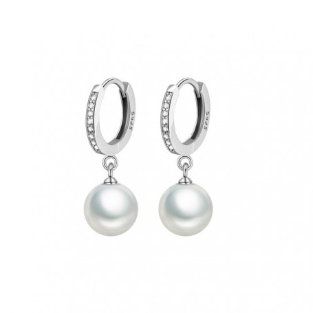 Pearl Earrings Genuine Natural Freshwater Pearl 925 Silver Earrings Pearl Jewelry For Wemon Wedding Gift