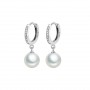 Pearl Earrings Genuine Natural Freshwater Pearl 925 Silver Earrings Pearl Jewelry For Wemon Wedding Gift