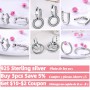 Earrings 925 Sterling Silver Ocean Heart Shell Daisy Flower Moon Drop Earrings For Women Earings Original Fashion Jewelry