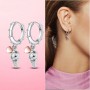 Earrings 925 Sterling Silver Ocean Heart Shell Daisy Flower Moon Drop Earrings For Women Earings Original Fashion Jewelry